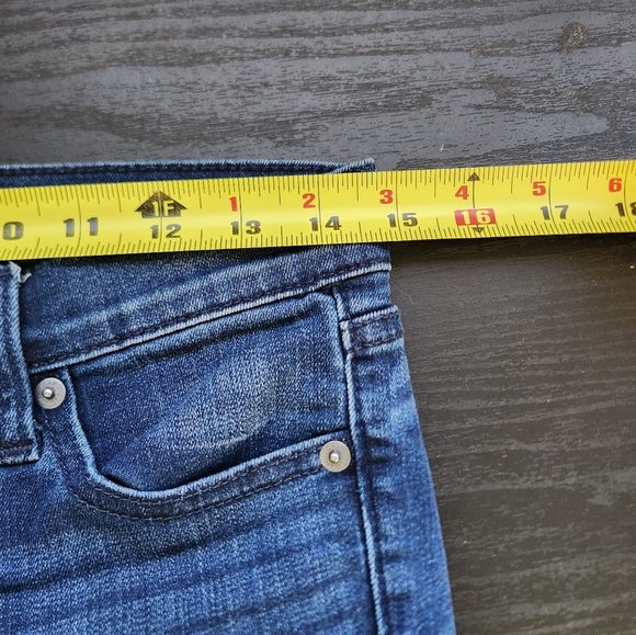 Gap Girlfriend High Rise Jeans Loose Cropped Boyfriend Boho Bohemian Denim 25 - Picture 5 of 9